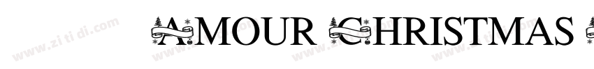 免费获取字体 Amour Christmas Font字体转换